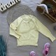 Светр з перлинами жовтий