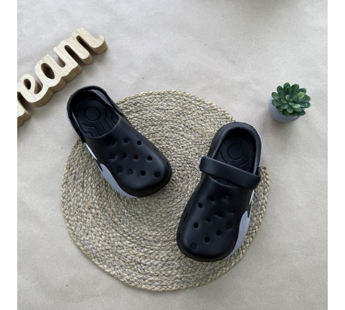 Крокси чорні з сірим 36-40