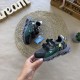 Кросівки сіро-зелені