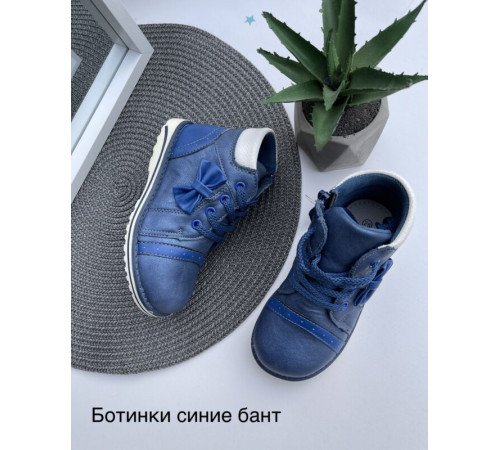 Демі черевики сині бант