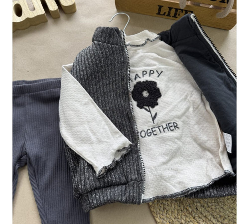 костюм трійка happy графіт