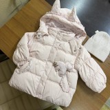 Куртка рожева з вушками
