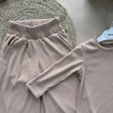 костюм з палаццо рубчик мокко