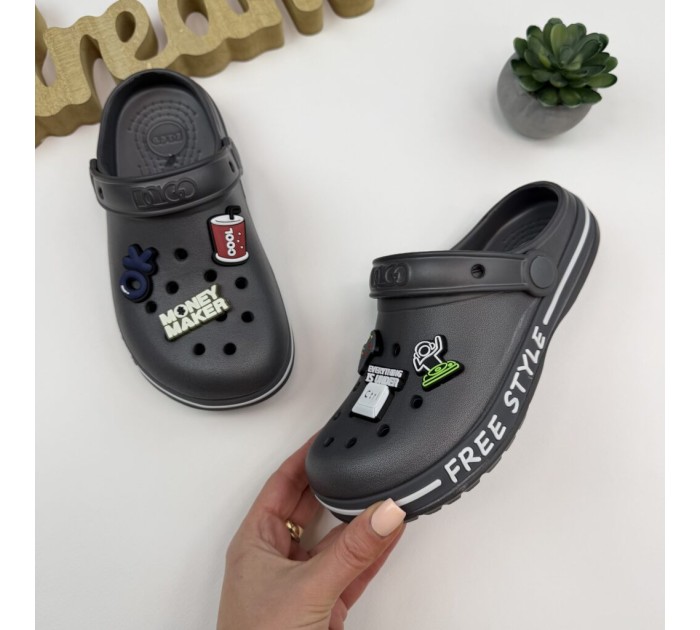крокси style сірі