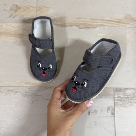 Капці оченята сірі