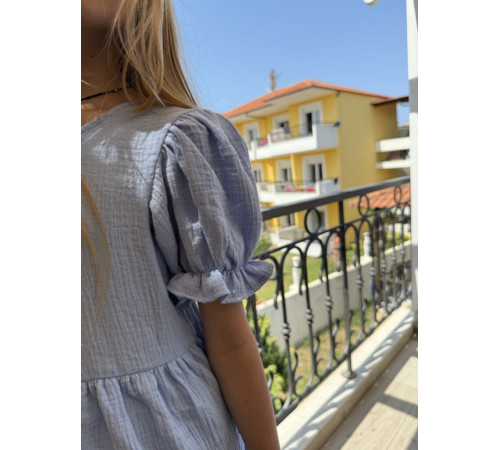 Сукня муслін блакитна 134-146