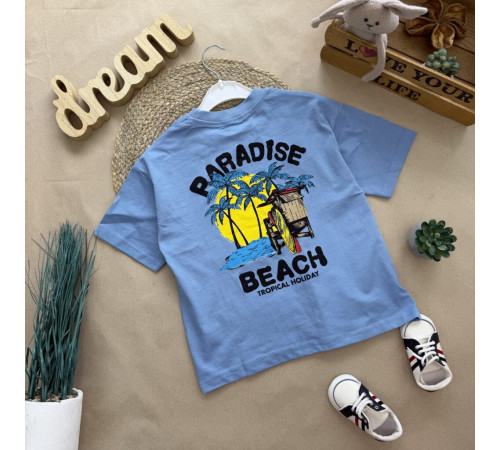 Футболка Paradise блакитна