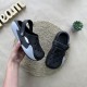 Крокси чорні з сірим 36-40