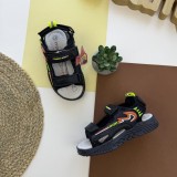 босоніжки спорт сині з помаранчем