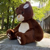 Іграшка - подушка ведмедик коричневий