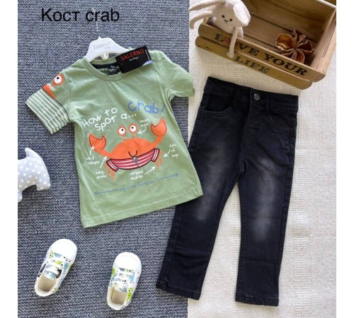 Костюм футболка з джинсами crab