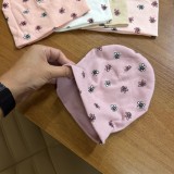 Шапка квіточки трикотаж