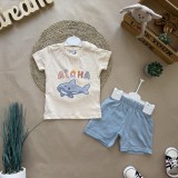 Костюм акула беж