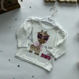 костюм трійка крихітка рожевий жирафа
