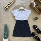 Блуза біла короткий рукав