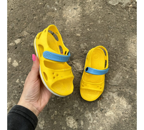 босоніжки жовто - блакитні