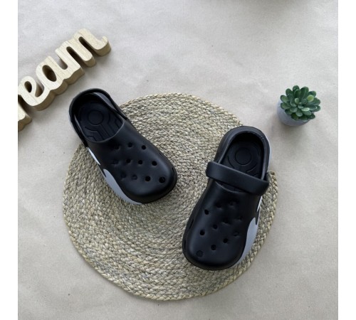 Крокси чорні з сірим 36-40