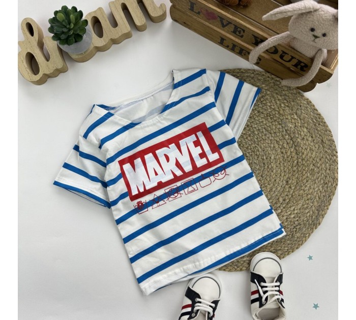 футболка Marvel блакитна