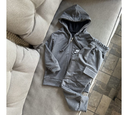 костюм спорт двунитка сірий