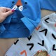 костюм крихітка принт блакитний