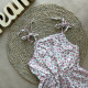 Сарафан штапель рожеві квіти