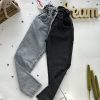 джинси мом двоколірні сірі