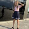 спідниця теніска темно синя
