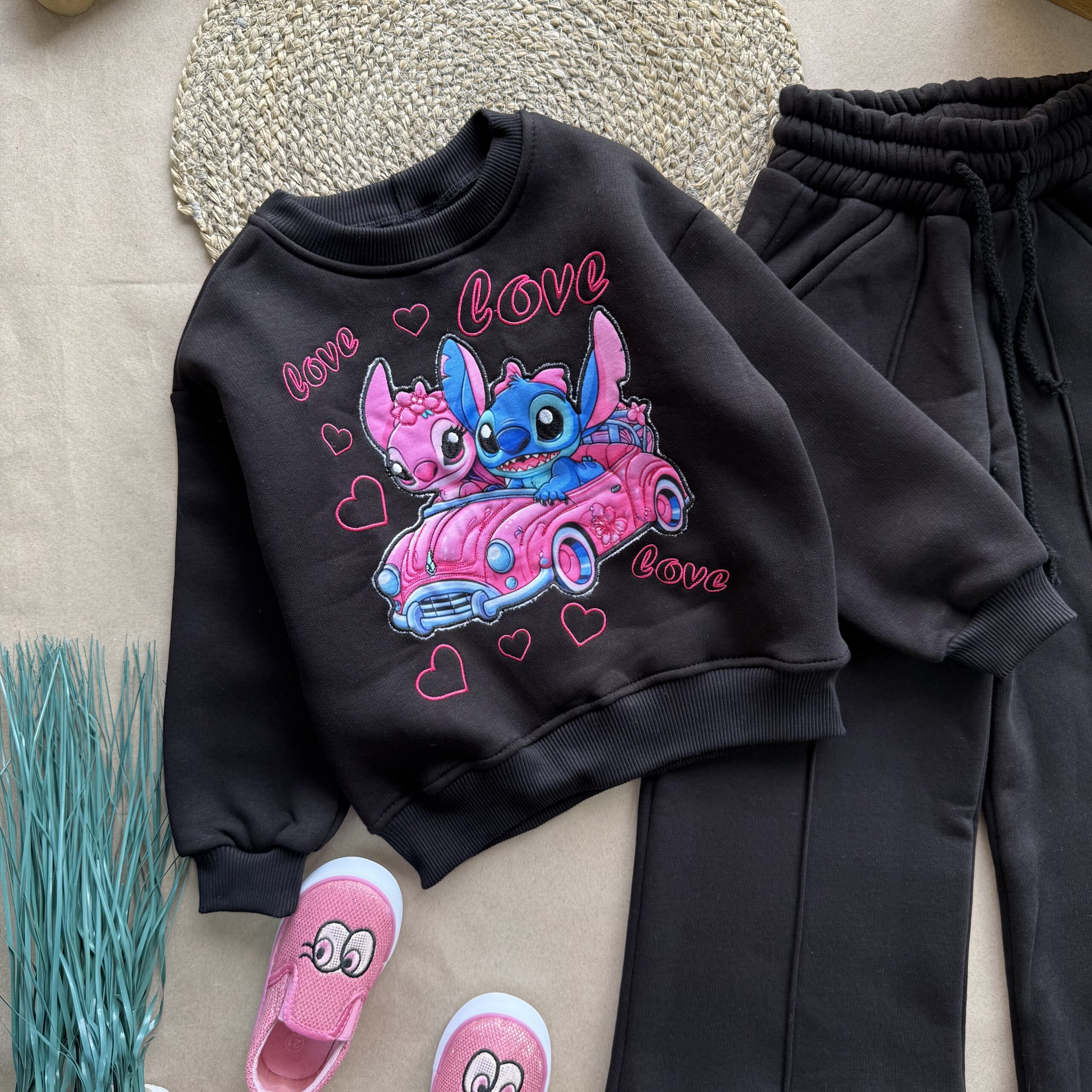 Костюм тринитка стіч з палаццо 104-122