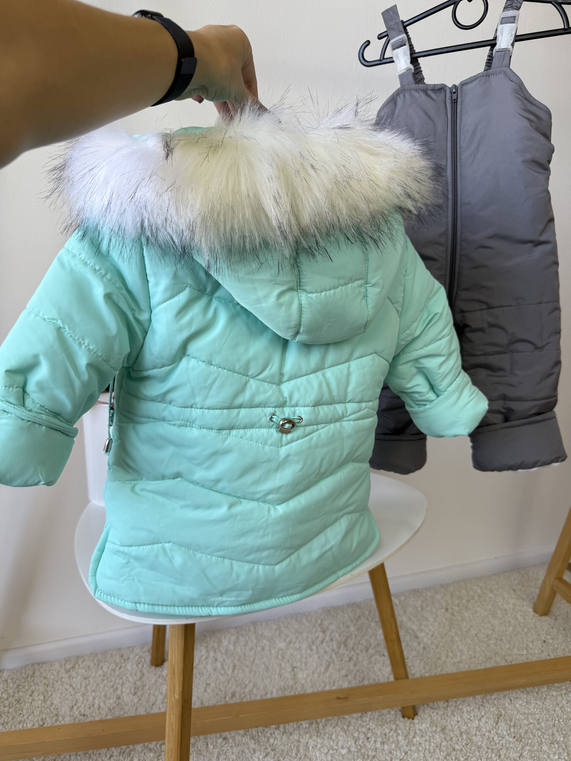 Куртка та напівкомбінезон сова м'ята