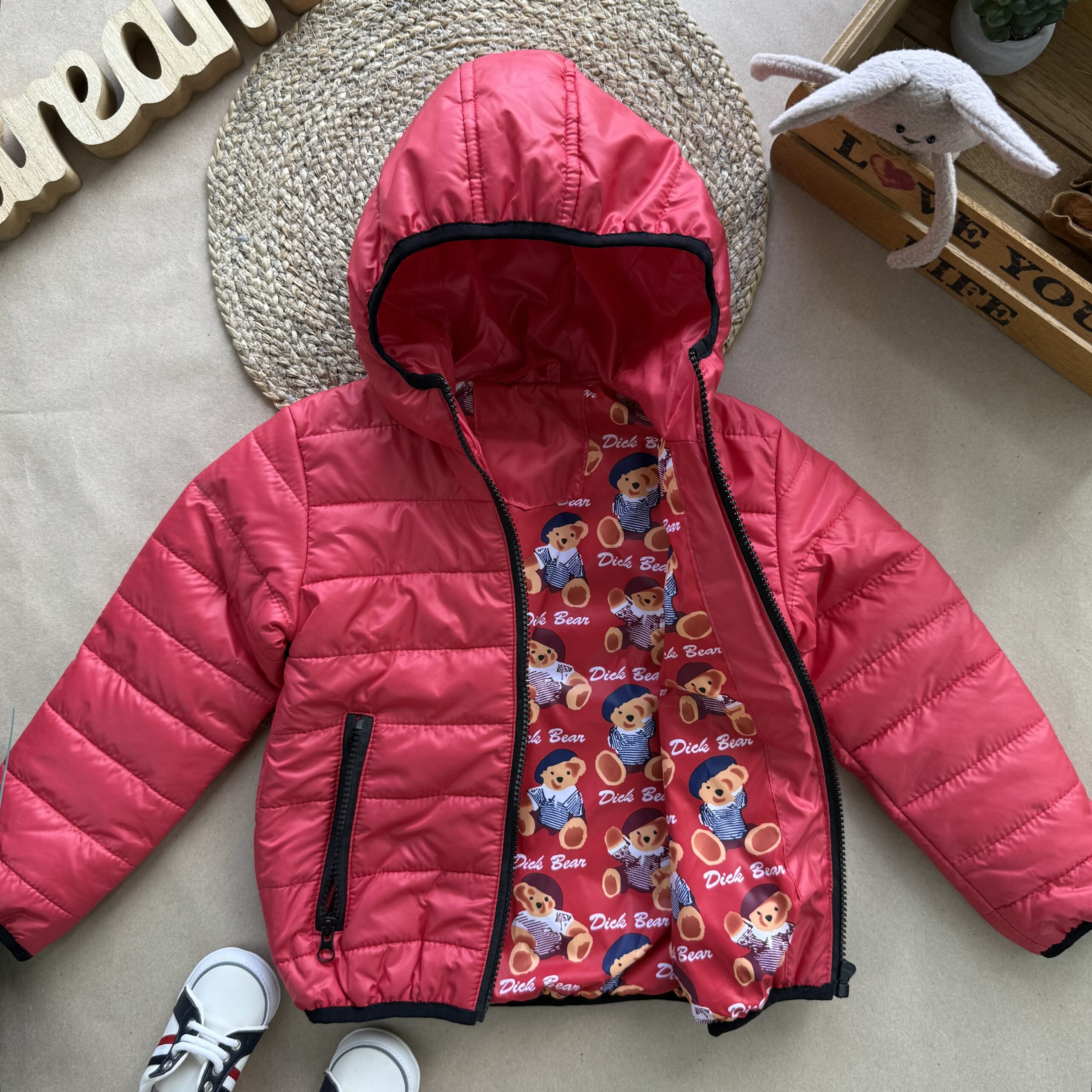 Куртка демі червона 98