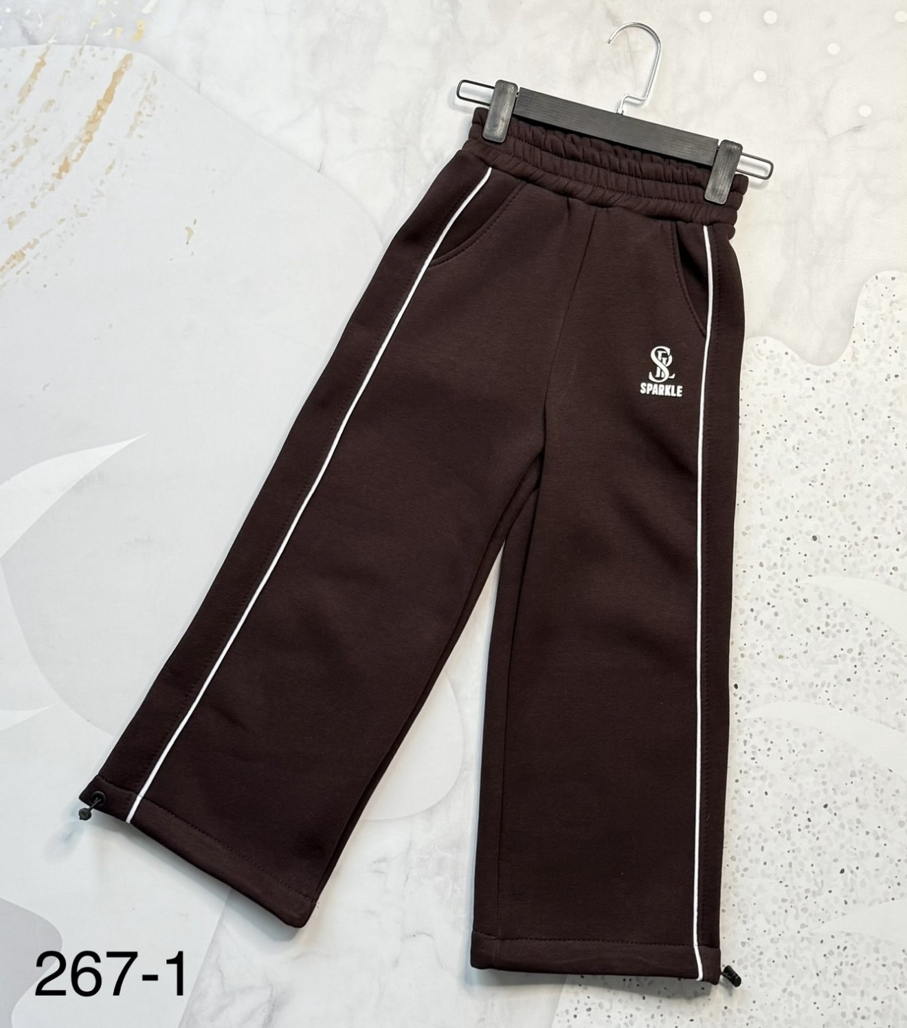 Палаццо - джогери шоколад sparkle