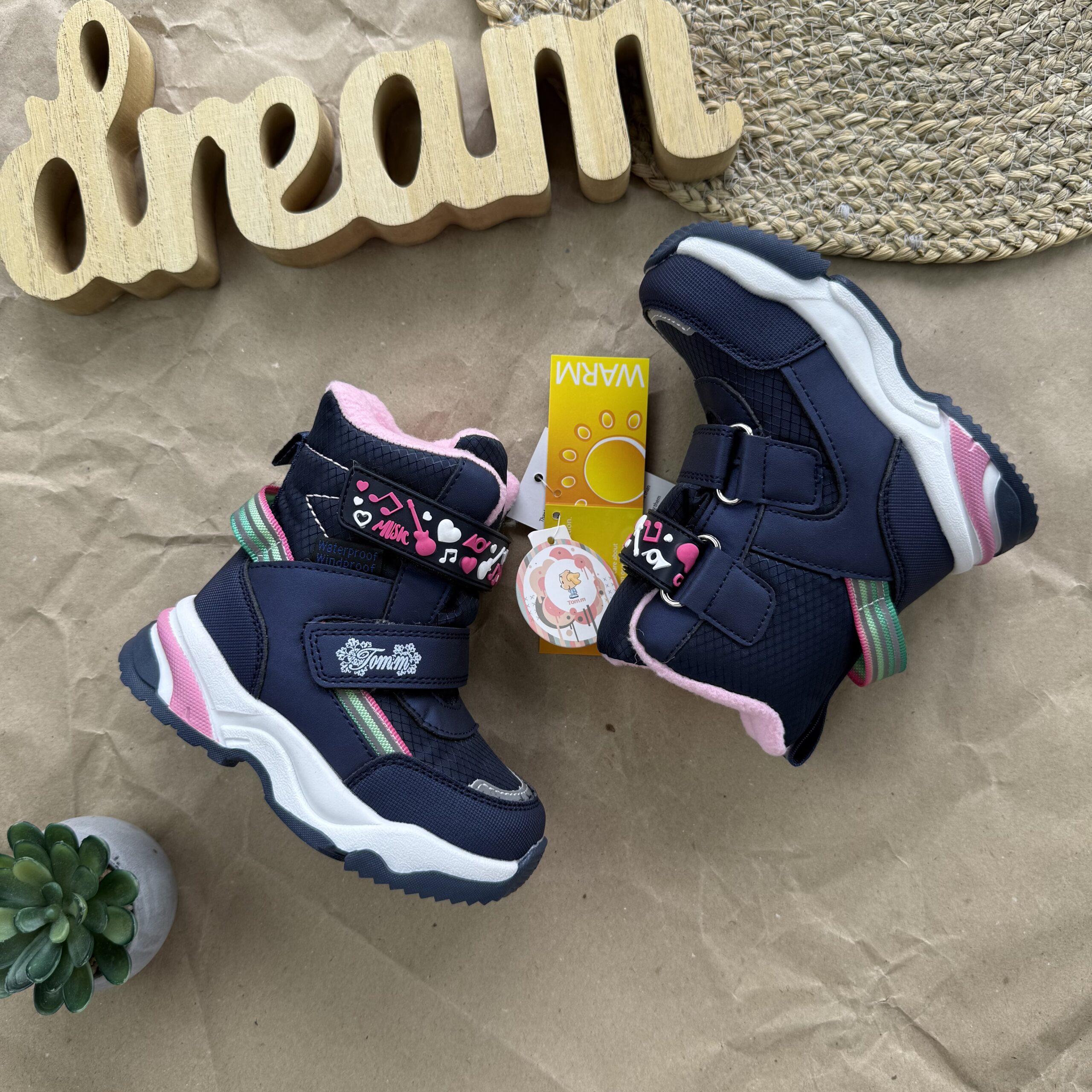 Термочоботи темно-сині веселка 22-27