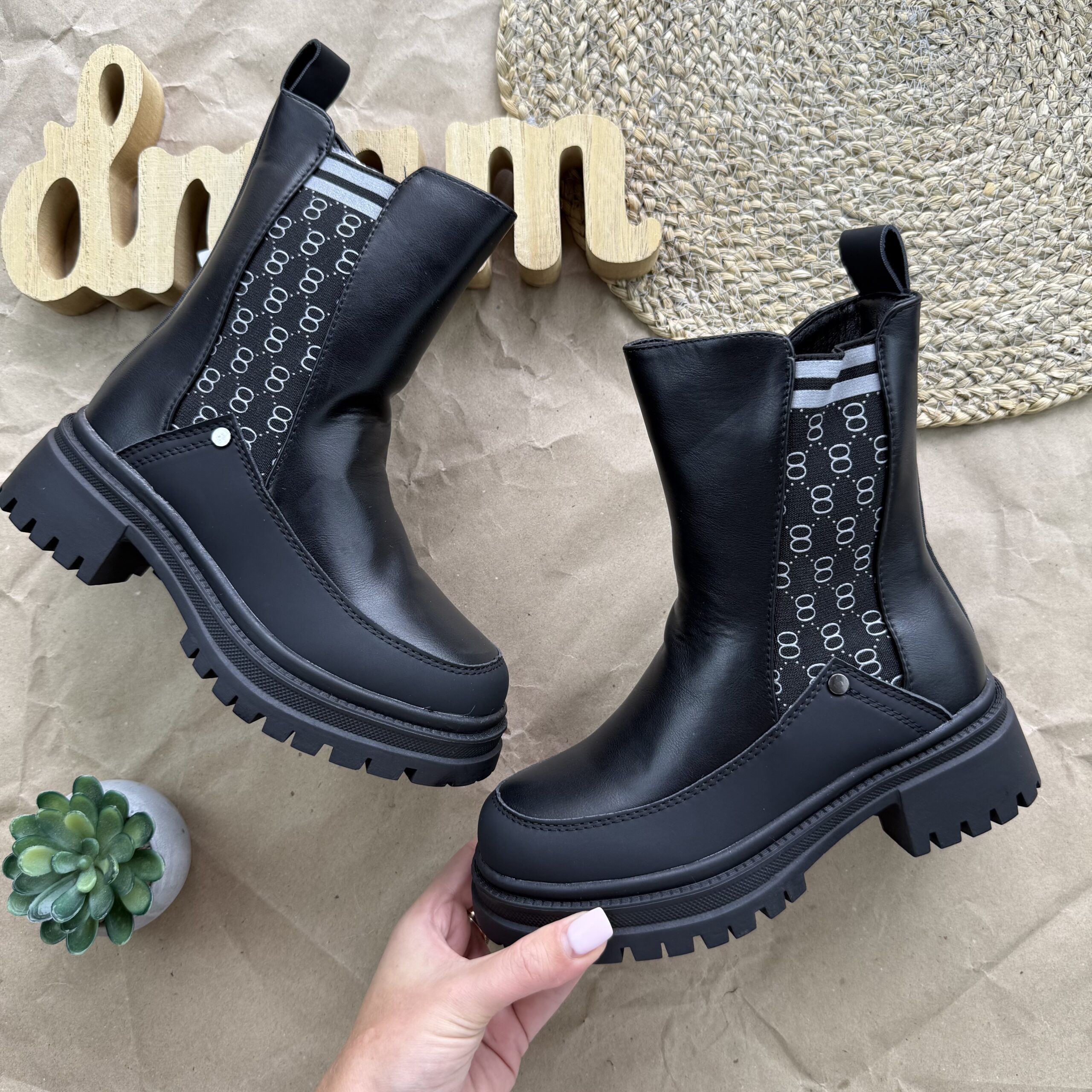 Дутики зимові з синім 33-38