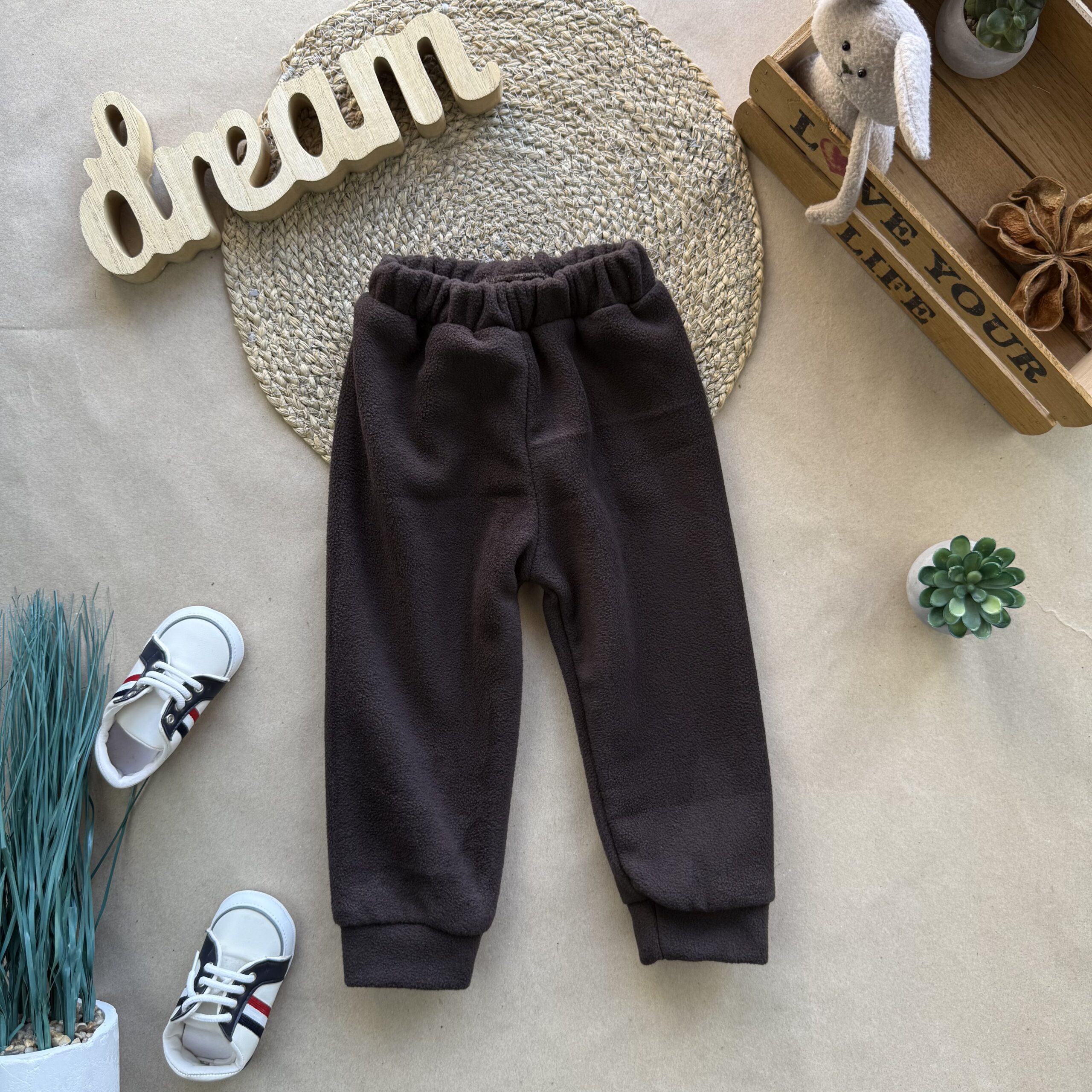 Штани шоколад фліс полар