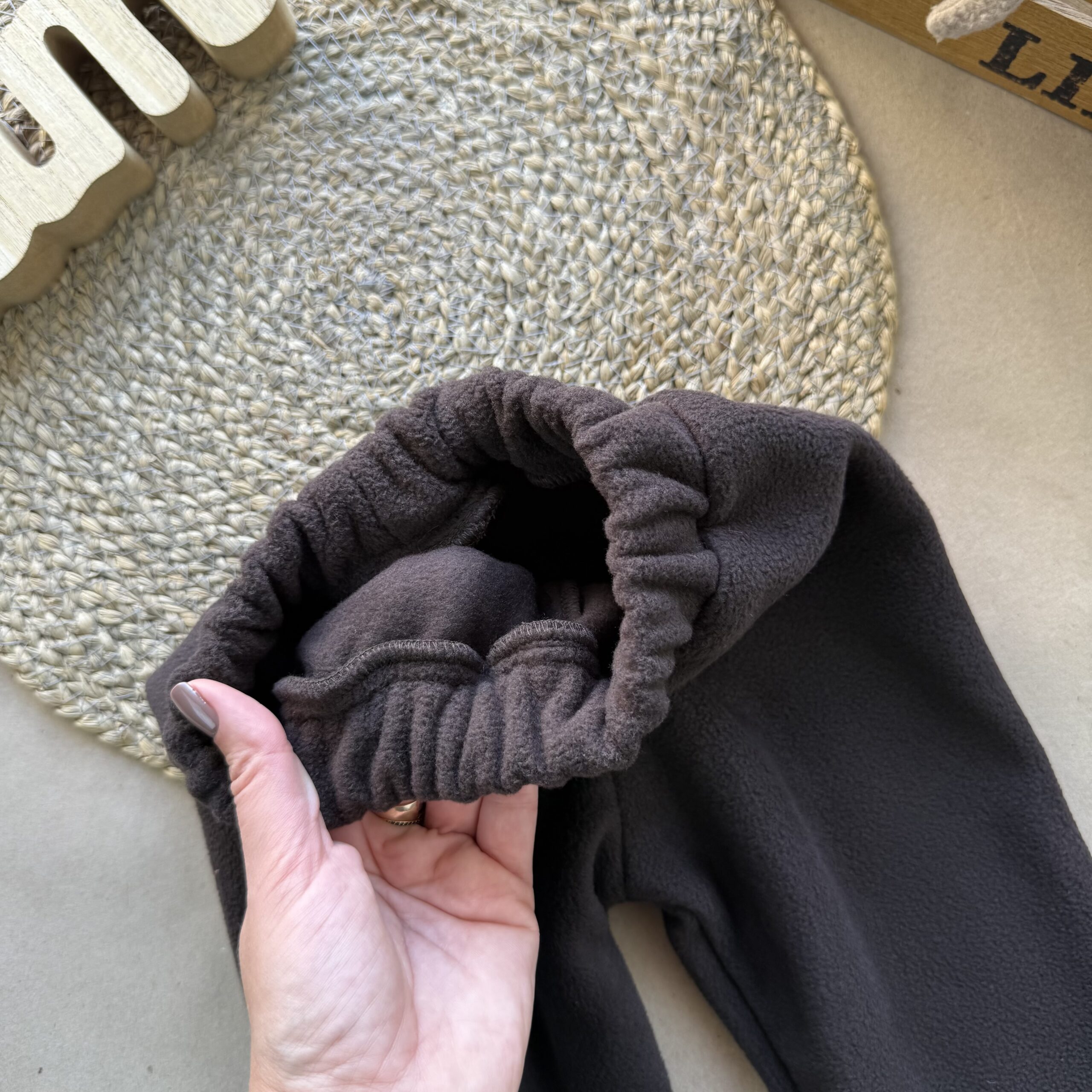 Штани шоколад фліс полар