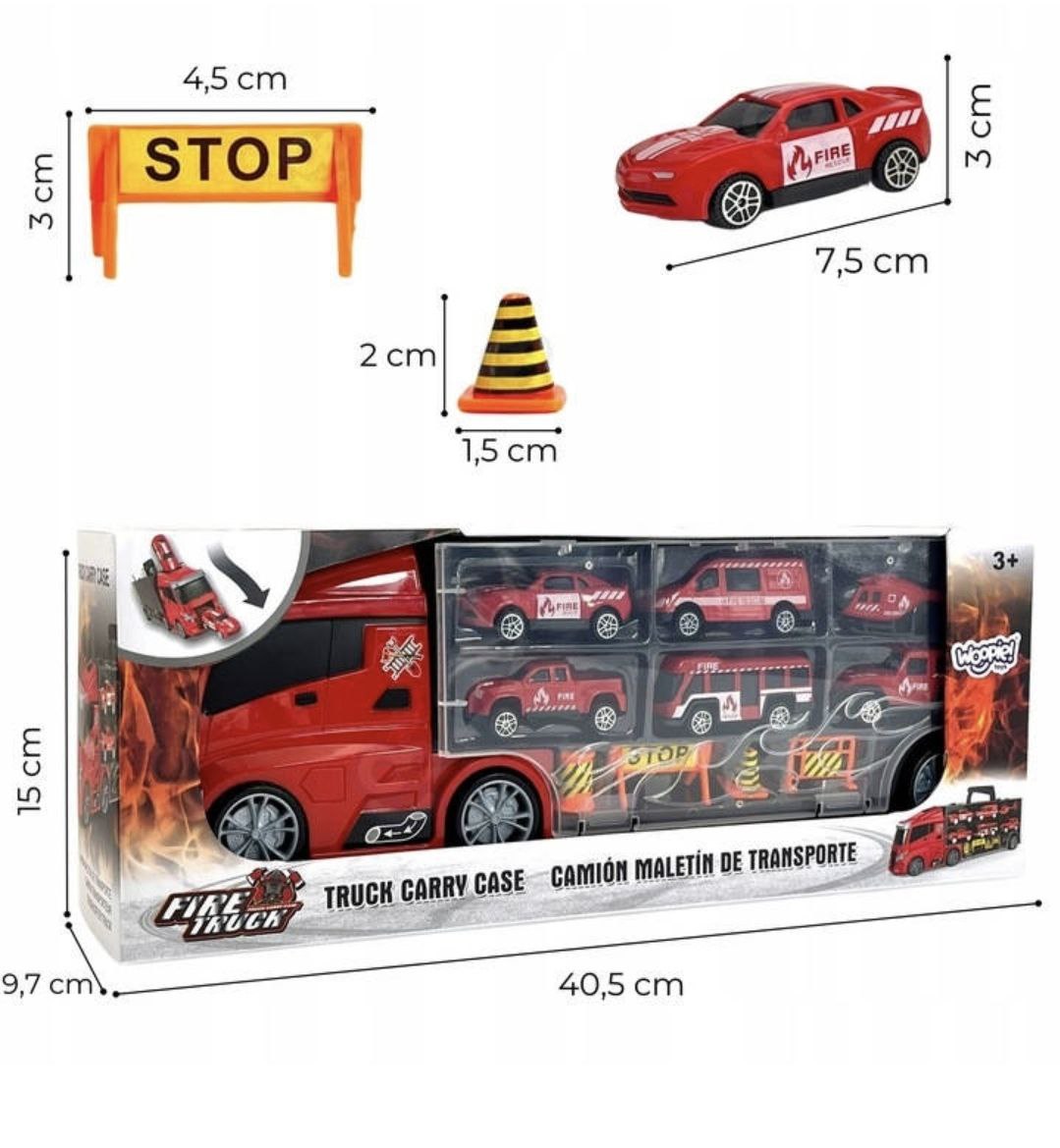 Трейлер з машинками пожежна служба