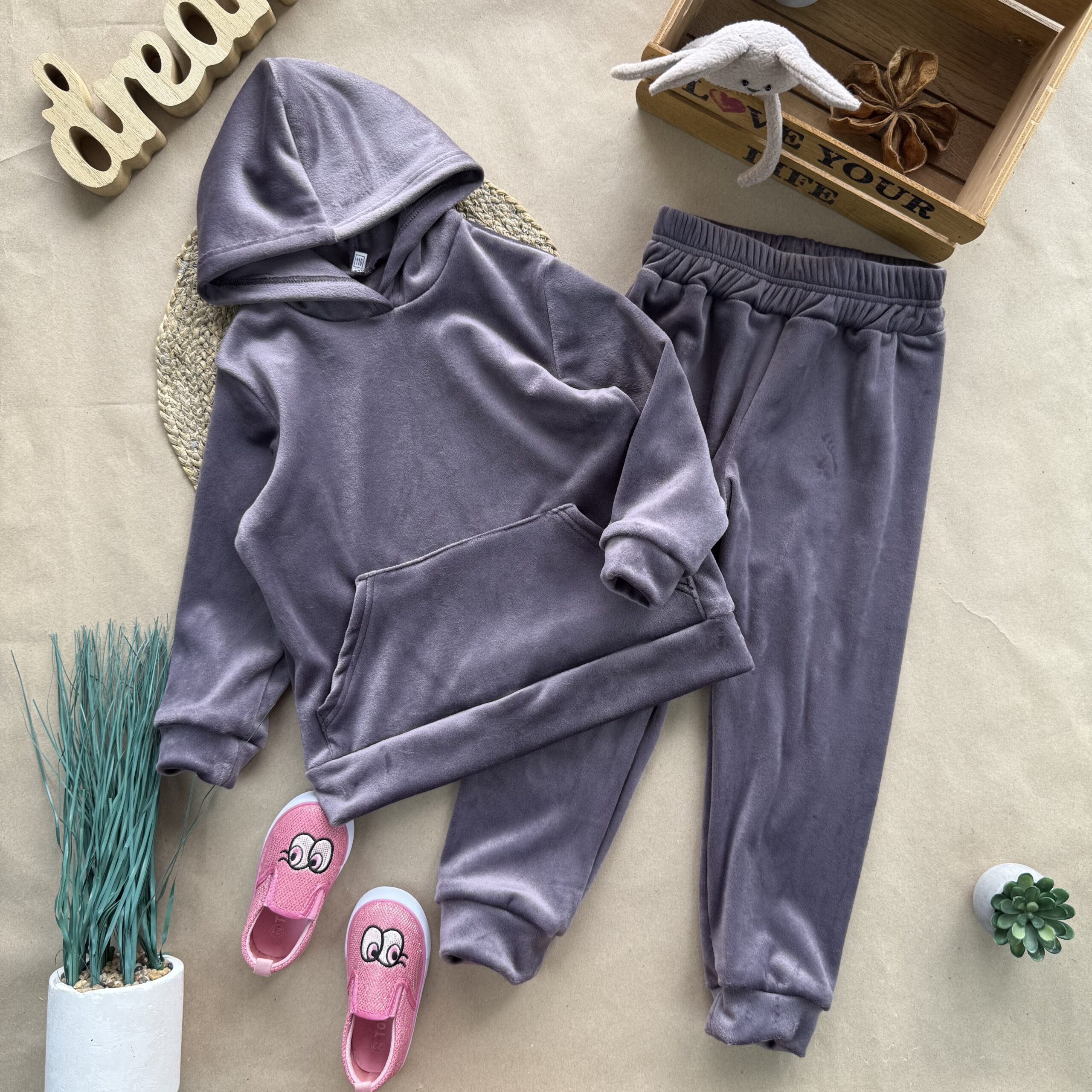 костюм велюр хутро