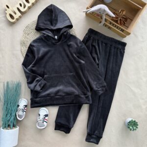 велюр хутро чорний