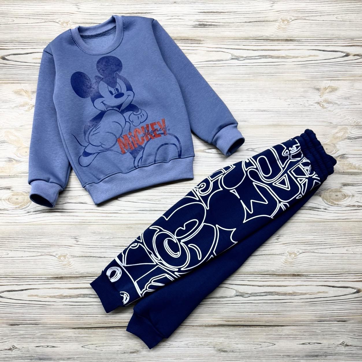 Костюм тринитка Мікі синій