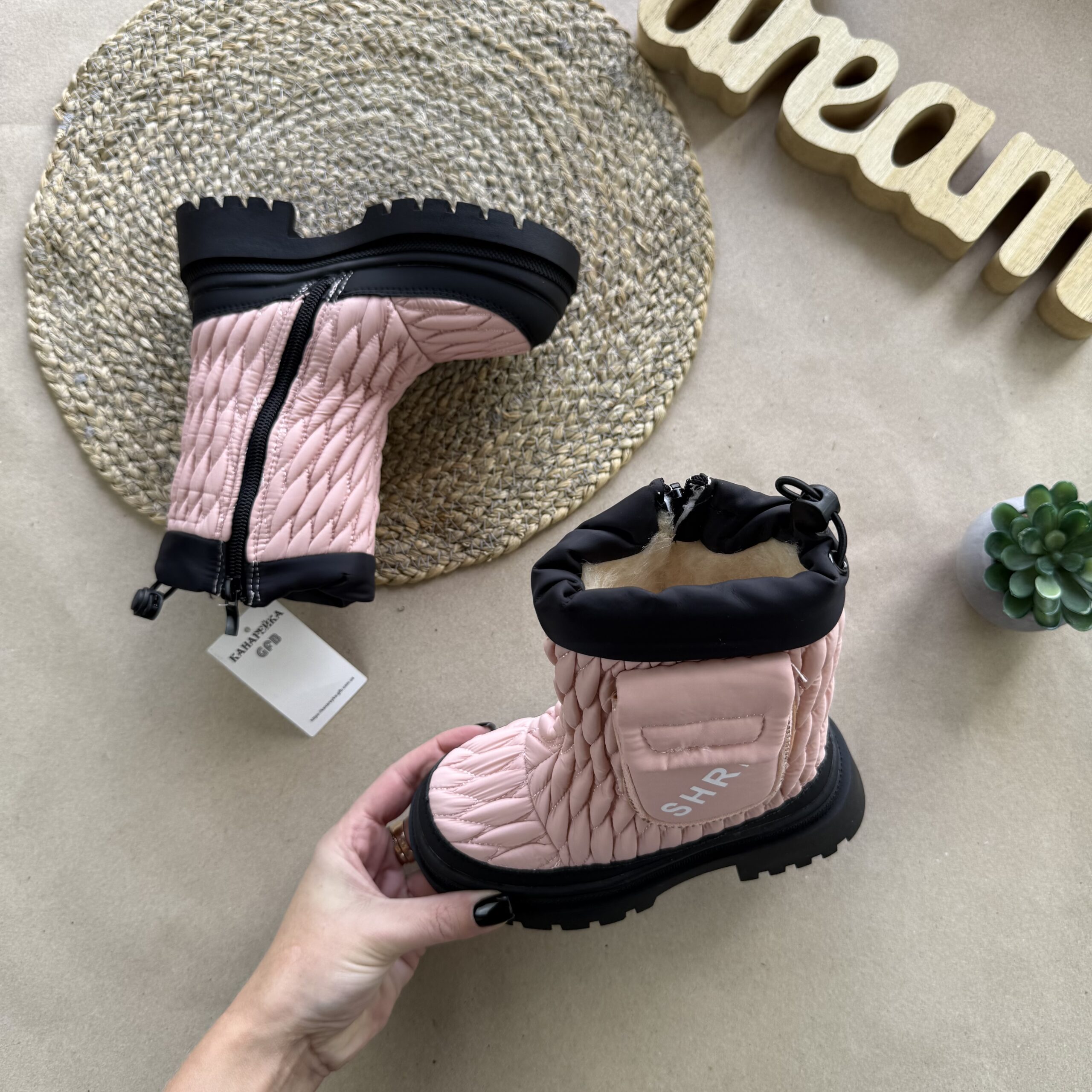 Термочоботи пудра 27-32 shris