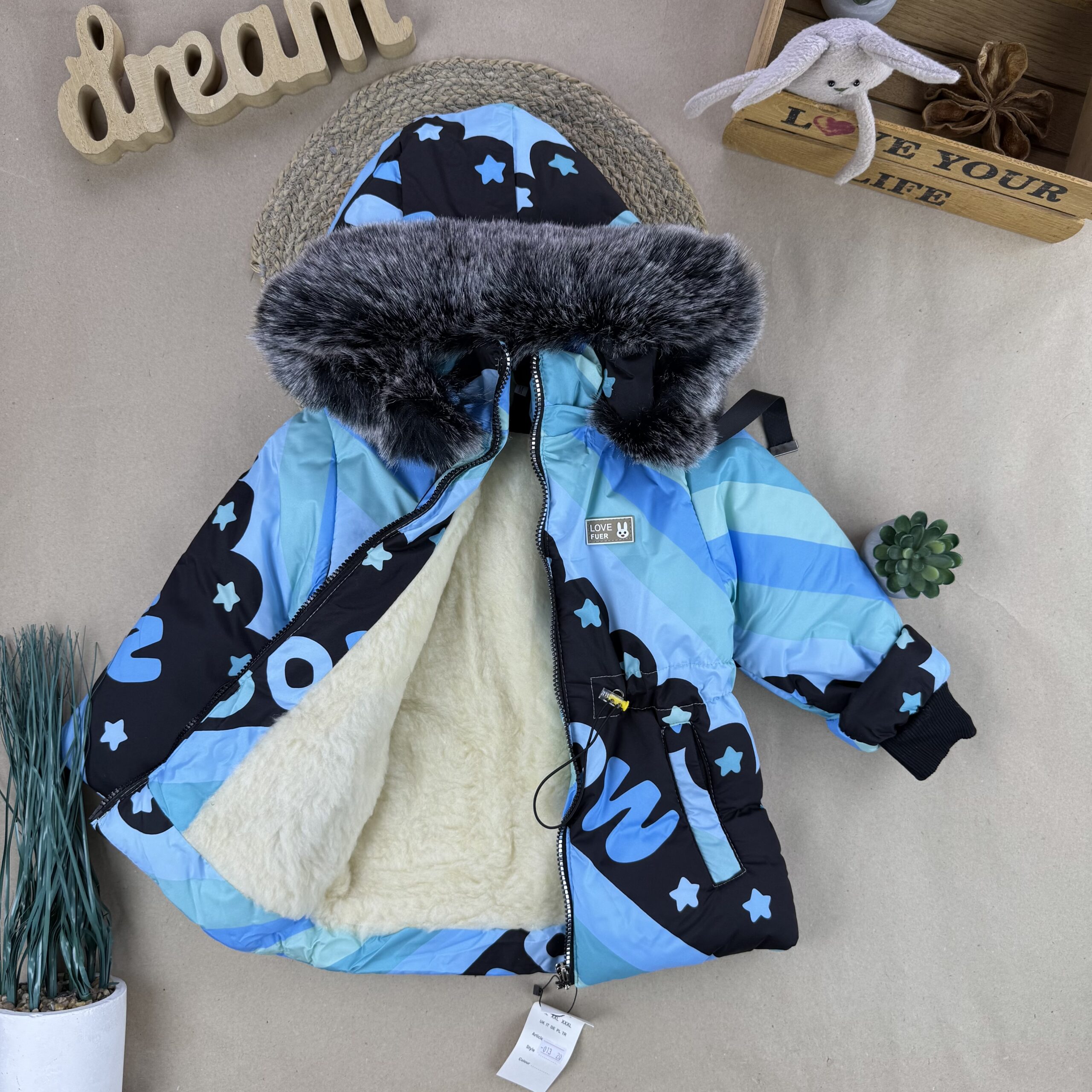 Куртка дівчинка anb з синім 98-122