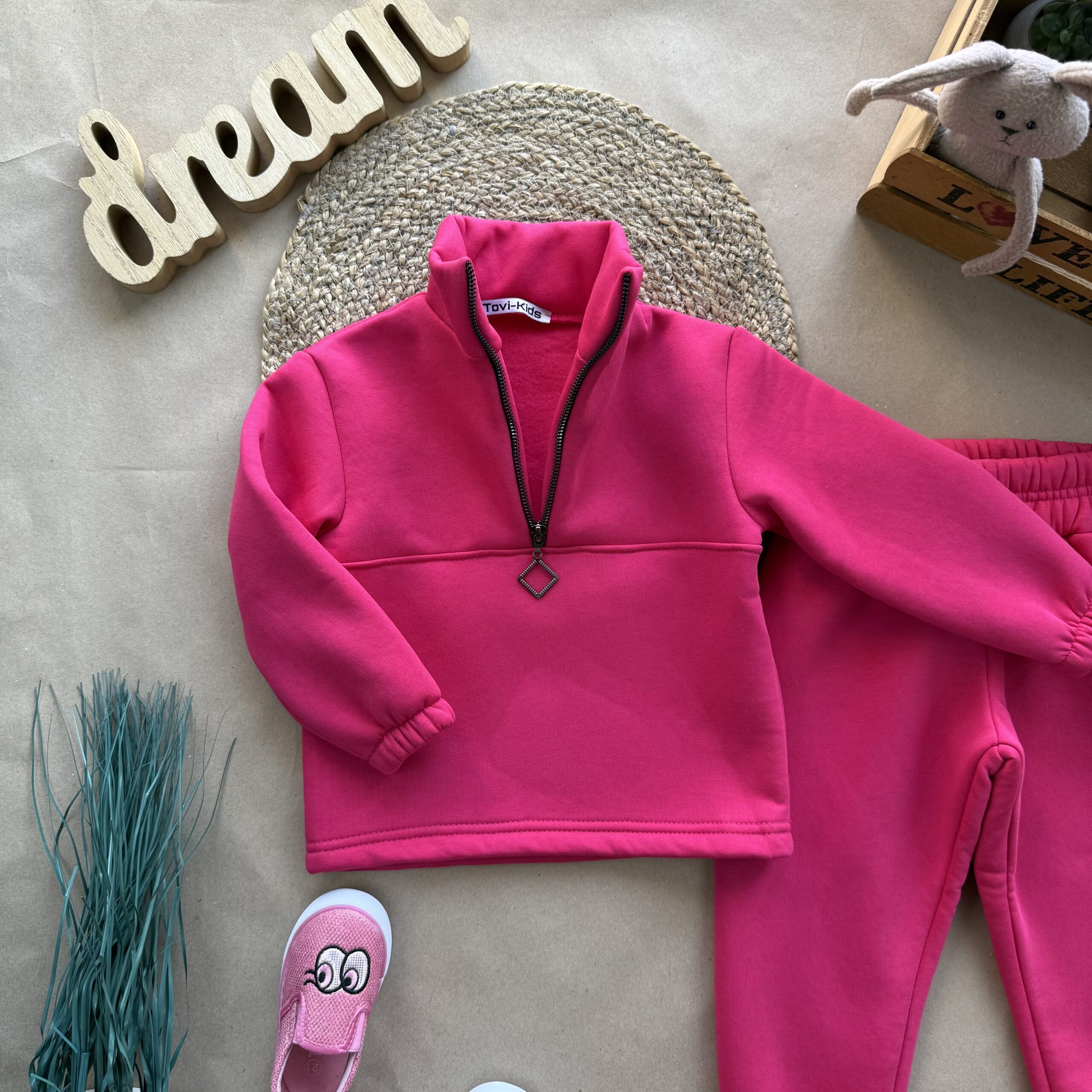 Костюм тринитка малина стійка