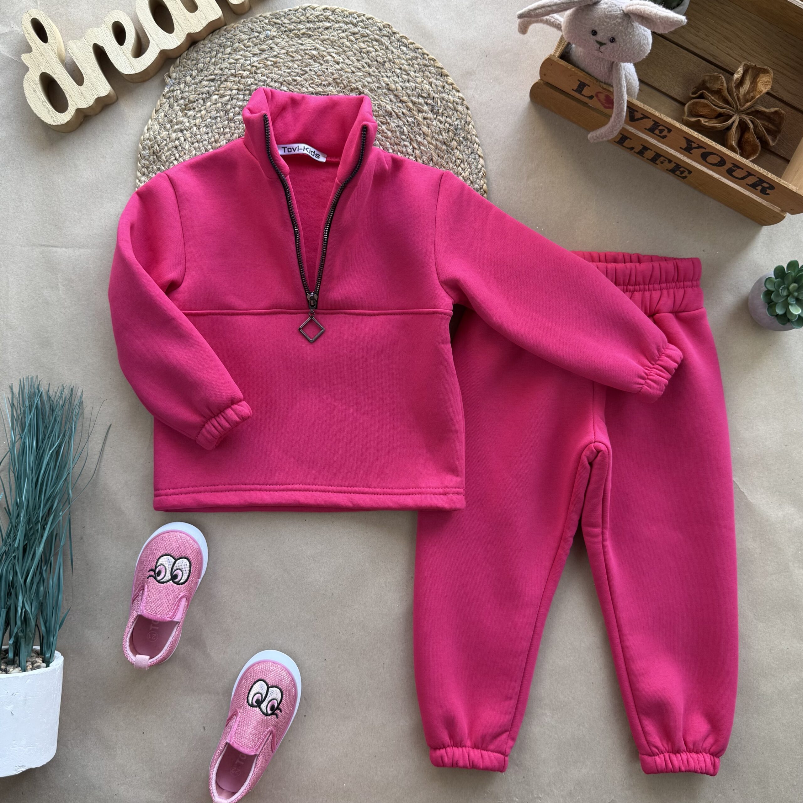 Костюм тринитка малина стійка