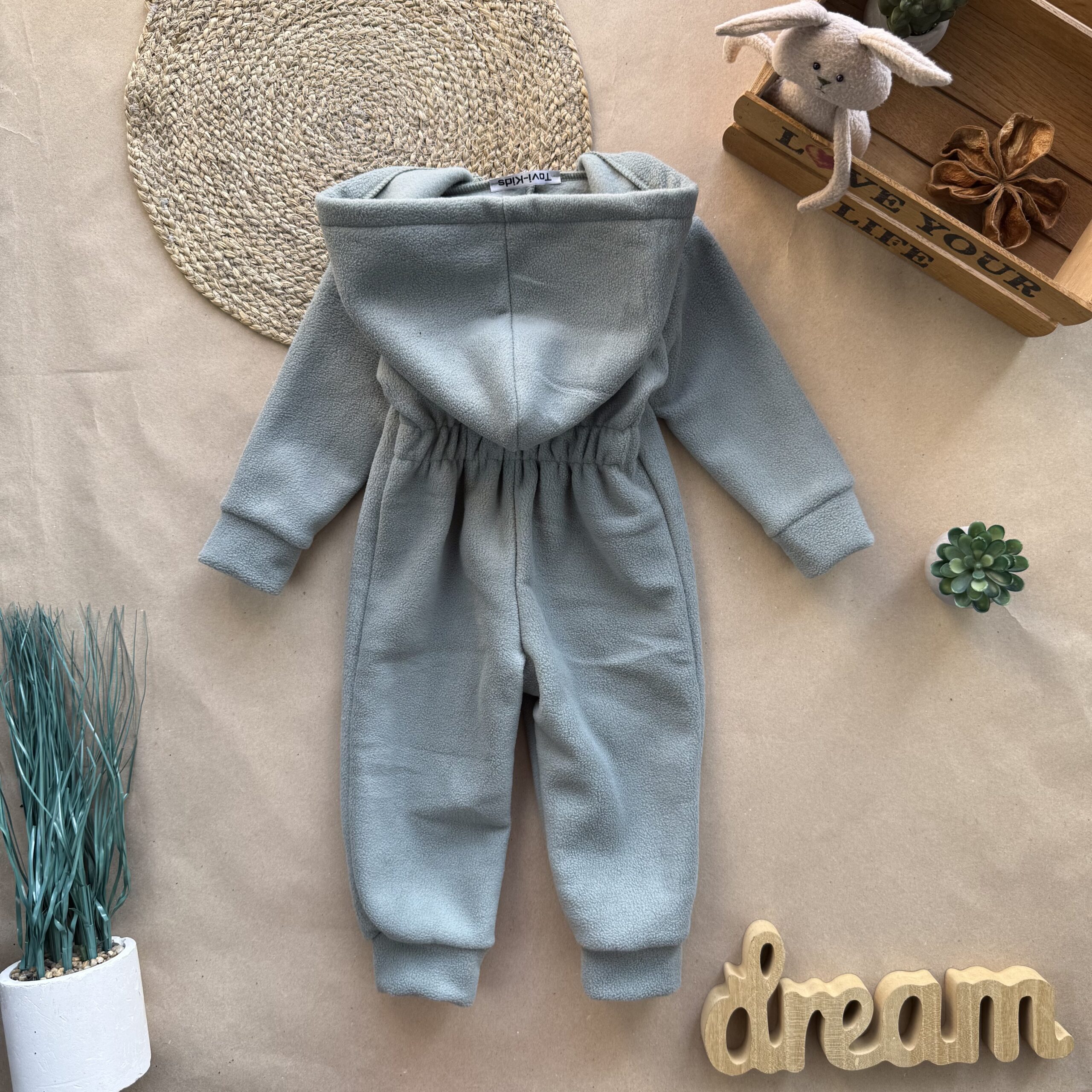 Ромпер фліс олива