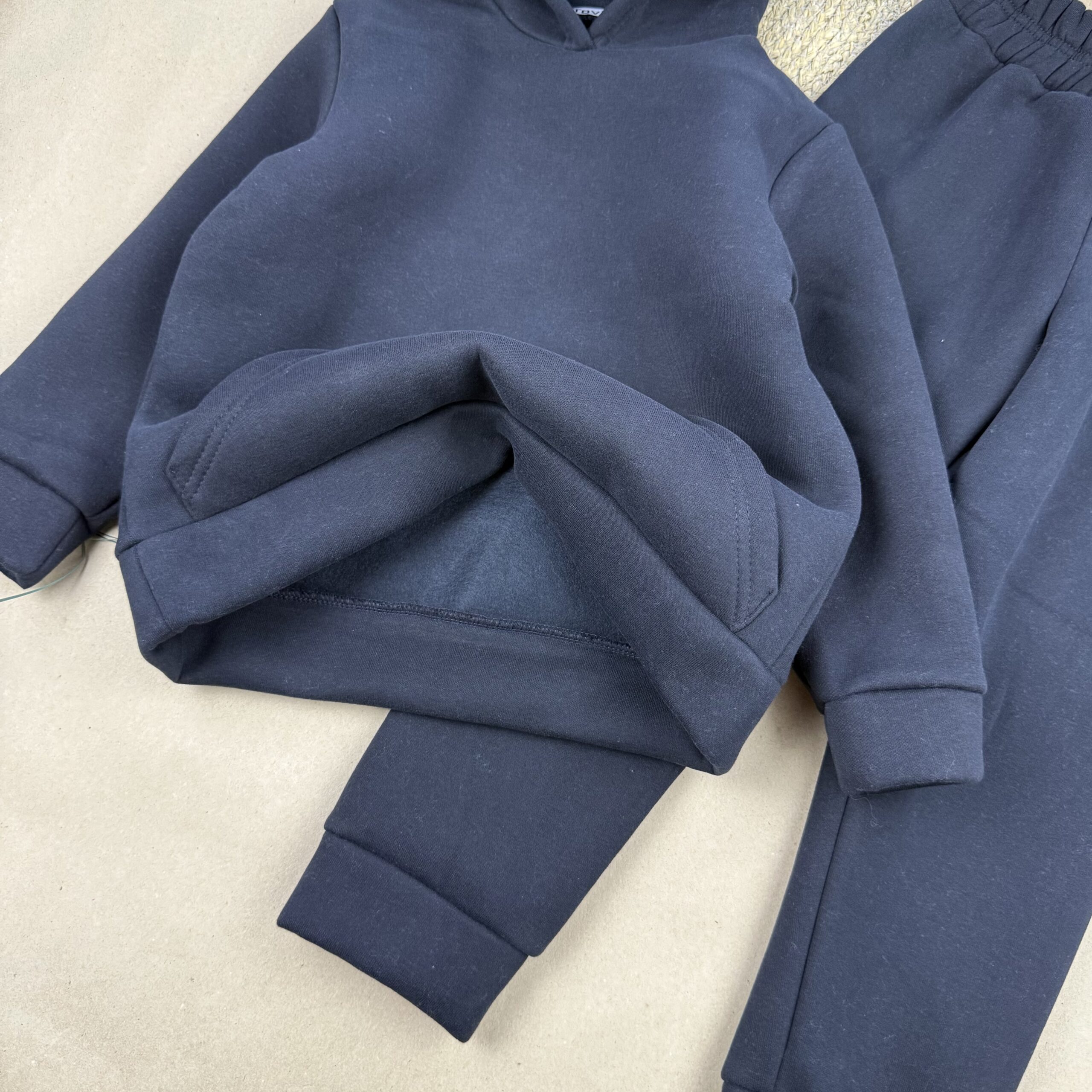 Костюм тринитка Туреччина оверсайз темно синій