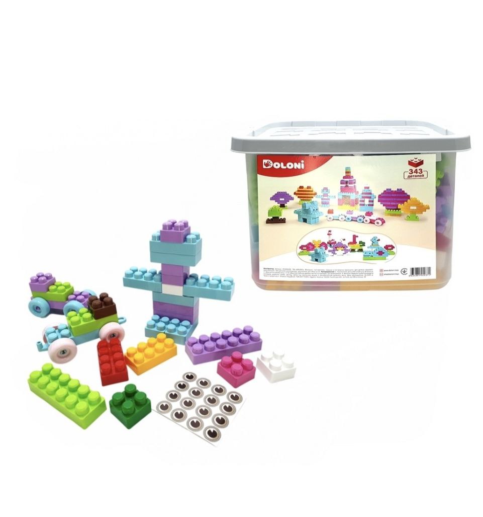 Конструктор 343 дет. у контейнері