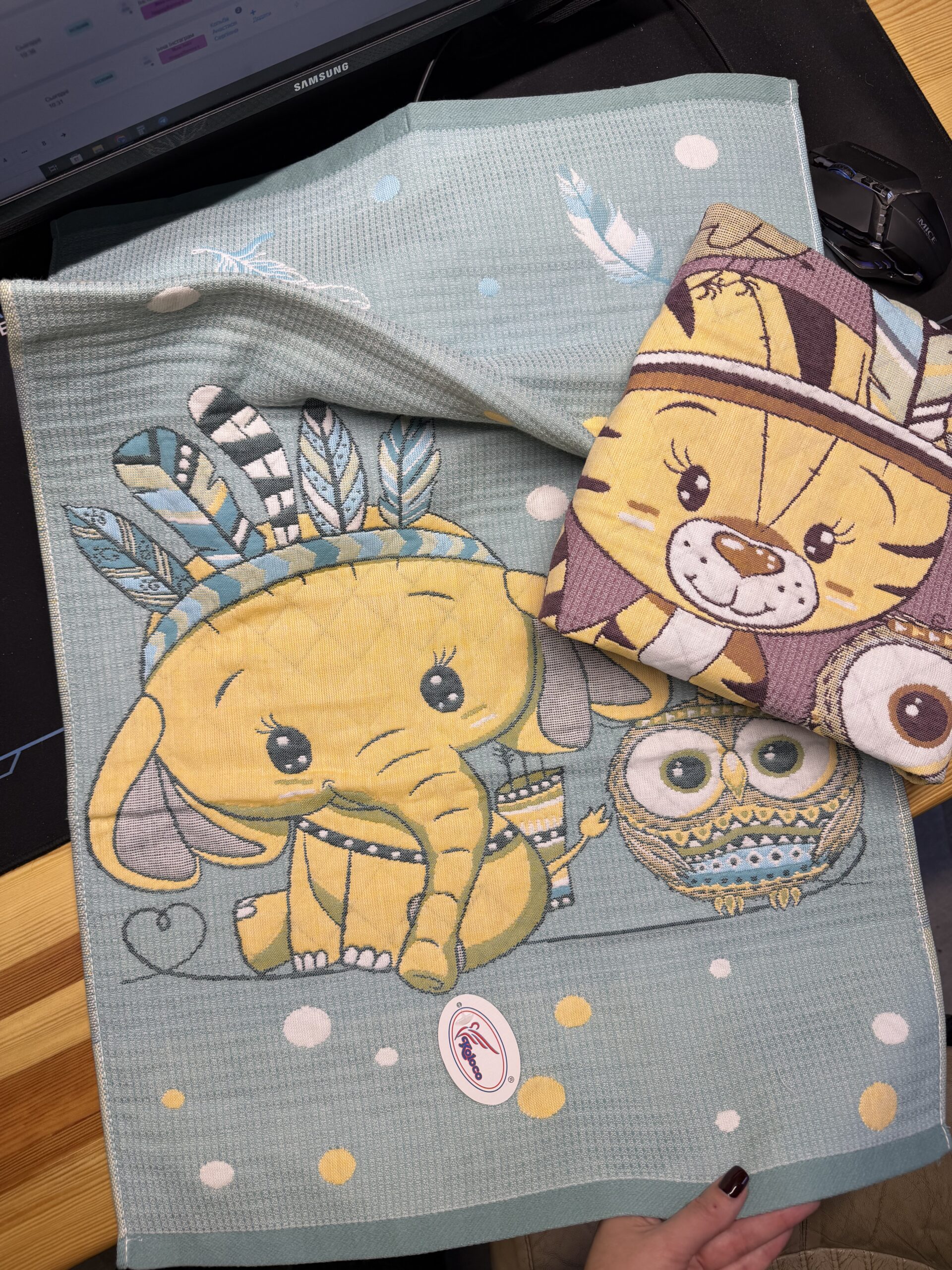 Рушник вафелька