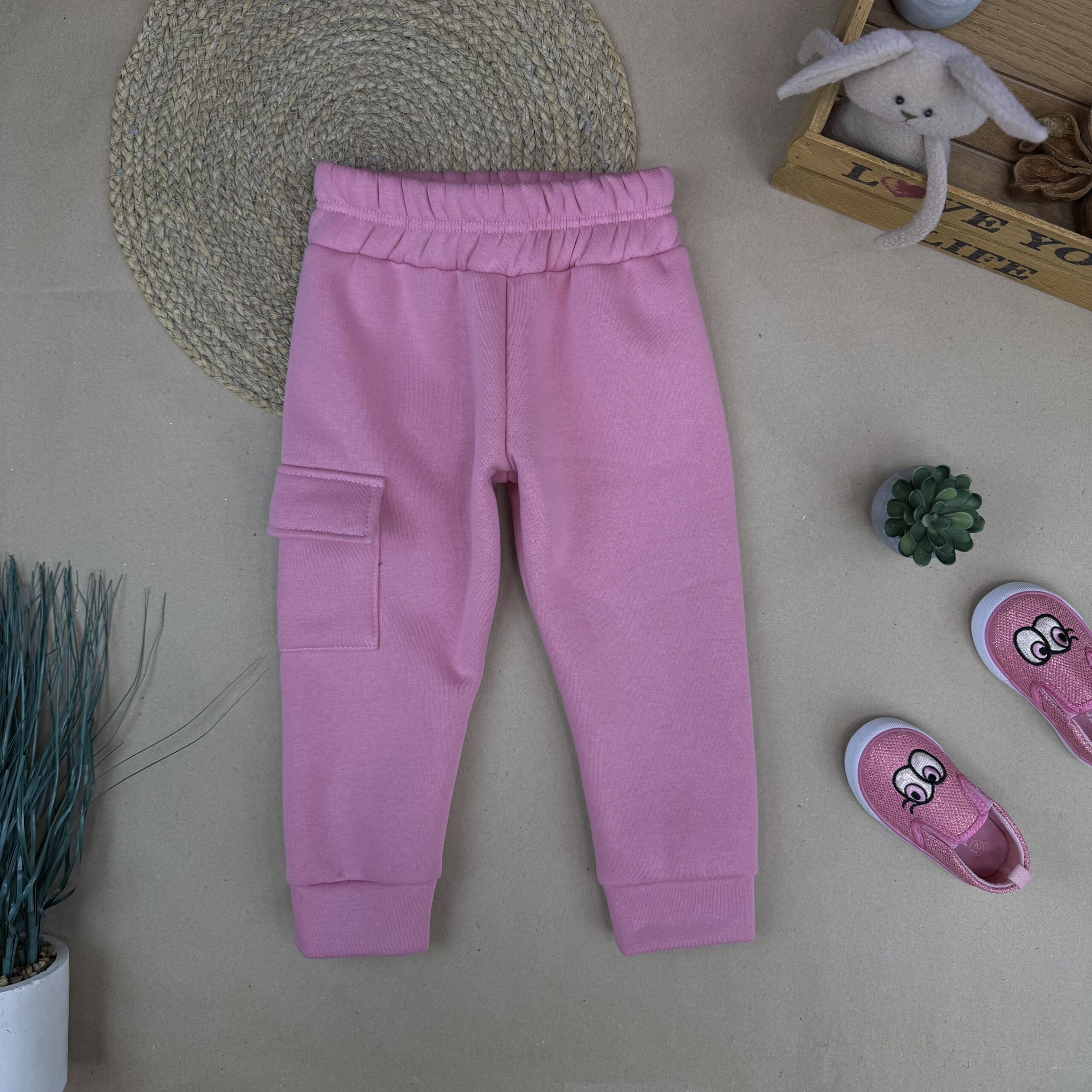 Штани тринитка рожеві. Відшиваються
