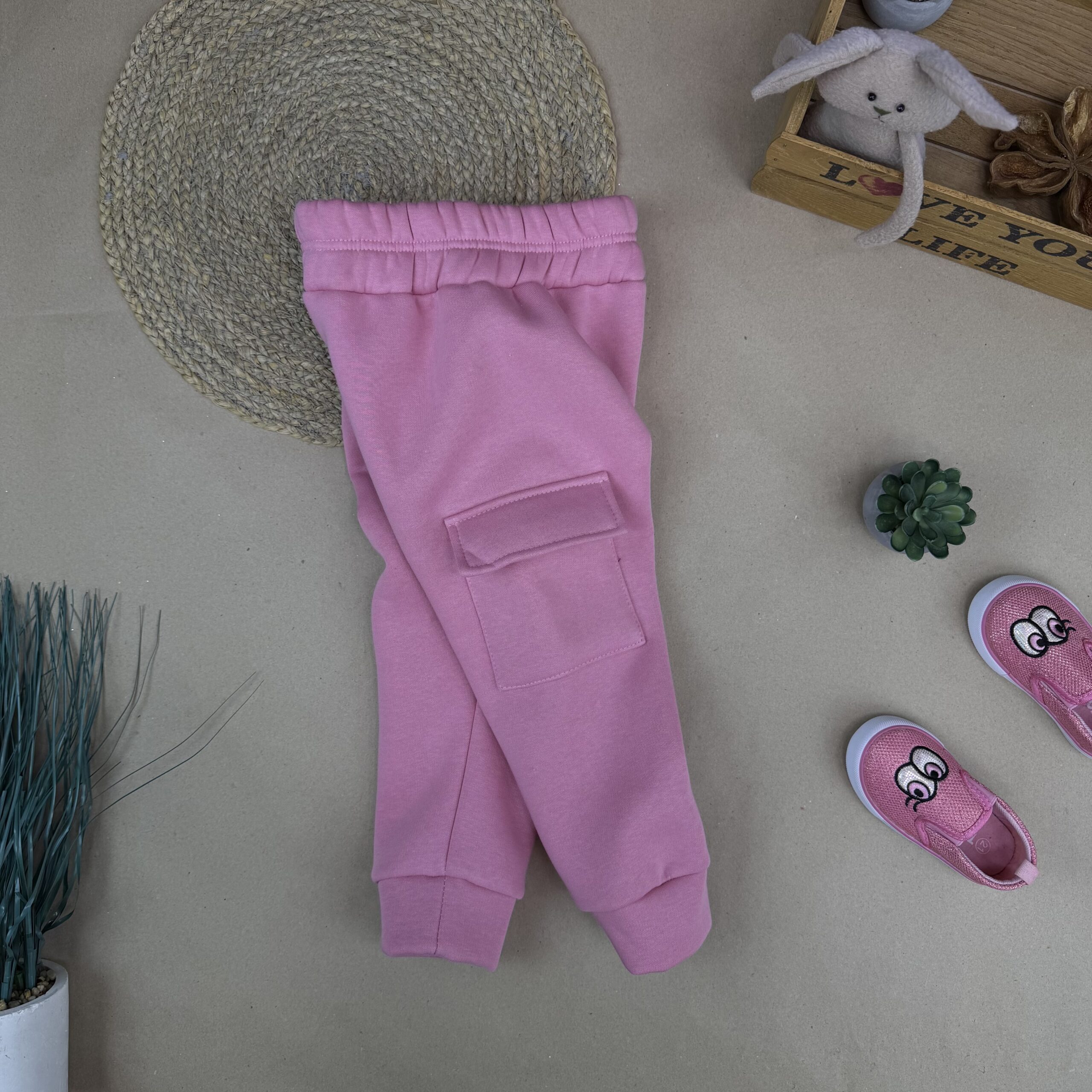 Штани тринитка рожеві. Відшиваються