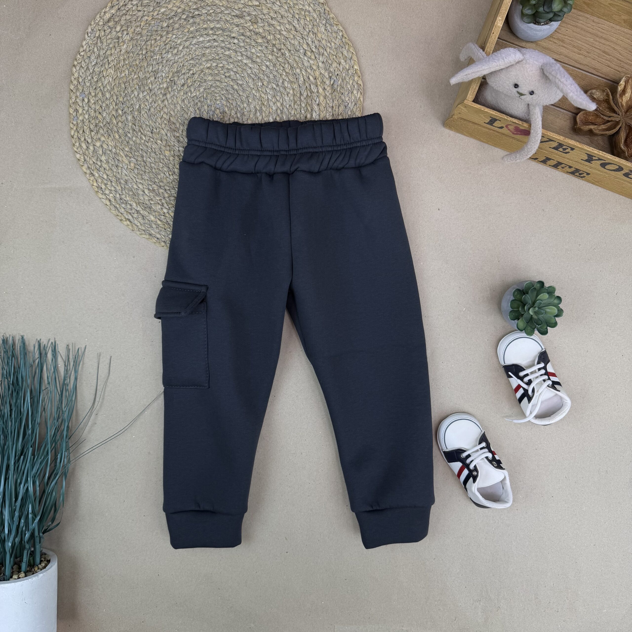 Штани тринитка графіт. Відшиваються